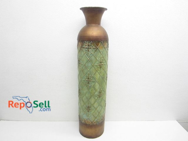 Lot 31-2143 - Tall Metal Vase 28" H