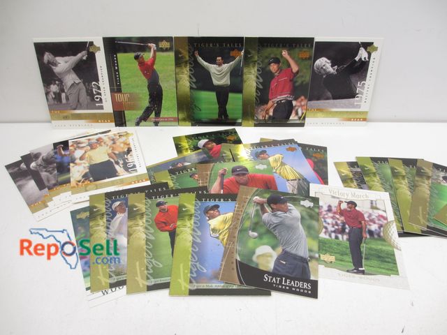 Lot 31-1019 - Approx (30) Sports Cards: Tiger Woods and Jack Nicklaus.