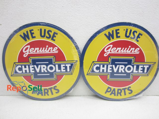 Lot 31-4363 - (2) New Metal Chevrolet Signs 11.5"