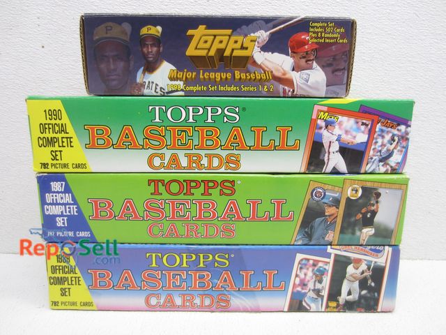 Lot 31-5232 - (4) Topps Baseball Card Sets, Not Sealed: 1987, 88, 90, 98