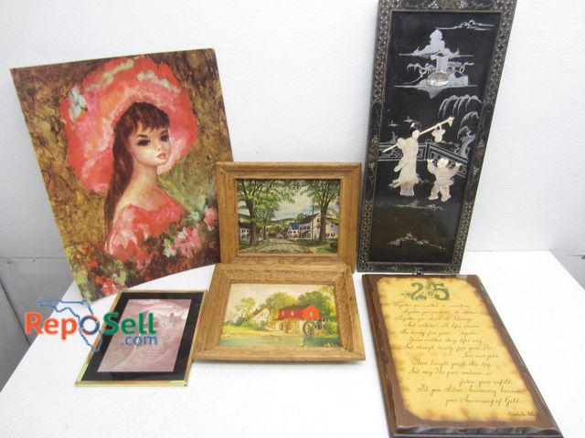 Lot 31-1262 - (6) Artwork - Some Framed, (1) Signed