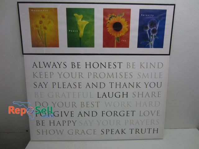 Lot 31-1057 - (2) Inspirational Quotes Art - Largest Is 22.5"x35.5"