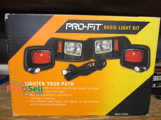 Lot 31-1029 - Pro-Fit Basic LED Light Kit For E-Z-GO TXT Golf Cart 1996-2013 With Wiring Harness