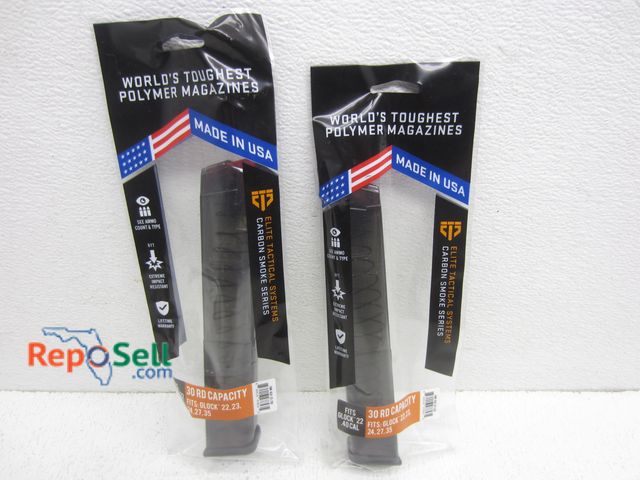 Lot 31-7392 - (2) Elite Tactical Systems - 30rd Mag/Fits Glock 22 .40cal