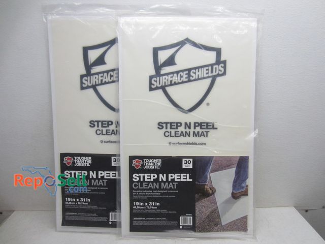 Lot 31-9288 - (60) new step &amp; peel clean mats