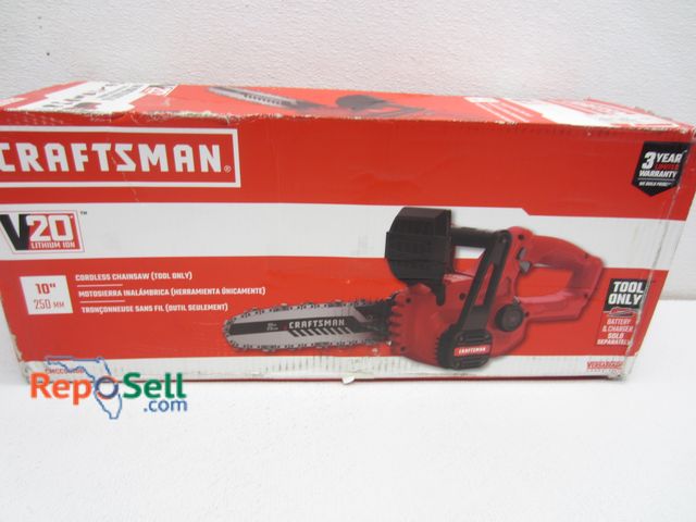 Lot 31-7421 - Craftsman 10" Cordless Chainsaw - TOOL ONLY #CMCCS610B
