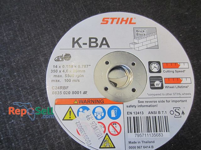 Lot 31-1206 - (10) New Stihl brick/block/asphalt saw blades, 14 in., 16 in.