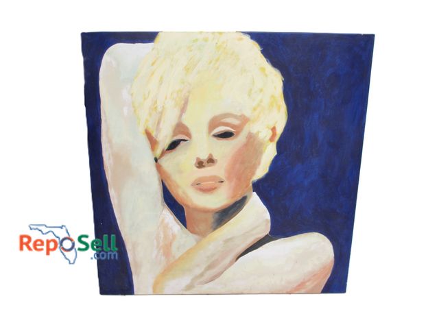 Lot 31-1217 - Marilyn Monroe Original Painting on Canvas; Not Signed; 36" x 36"