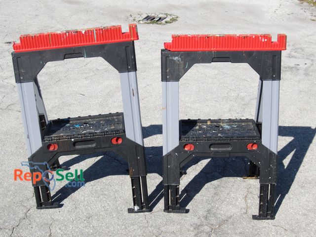 Lot 31-1269 - (2) Plastic Craftsman Saw Horses