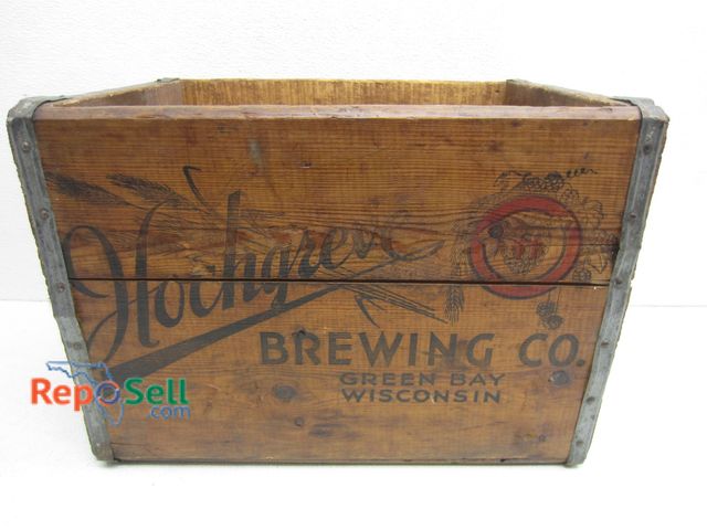 Lot 31-8204 - Hochgren Brewing Wooden Crate, 17x12x13"