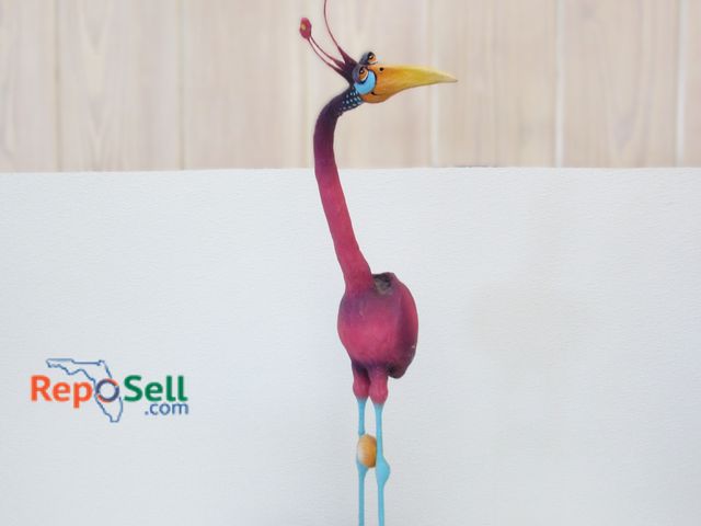 Lot 31-1399 - Artistic Ceramic/Plaster Bird By Todd J Warner, 23/100, 1993, 29" H