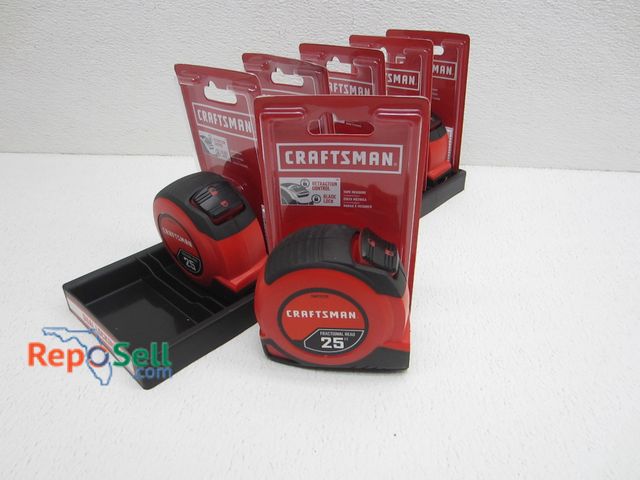 Lot 31-2222 - (6) New Craftsman 25' Tape Measures 37225