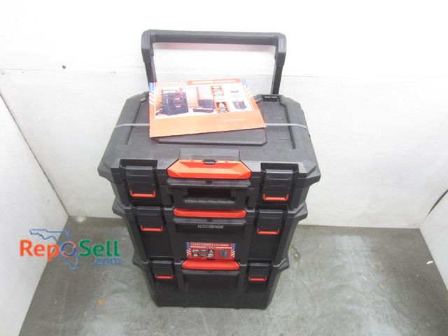 Lot 31-1078 - New Craftsman Rolling Trade Stack Tower Tool Case - Water/Dust Resistant