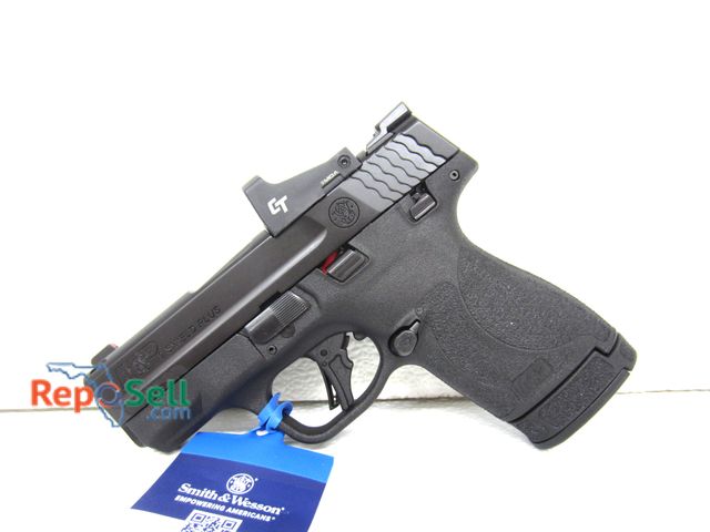 Lot 31-1383 - New Smith &amp; Wesson M&amp;P9 Shield Plus Crimson Trace Red Dot  with (1) 10rd magazine and (1) 13...
