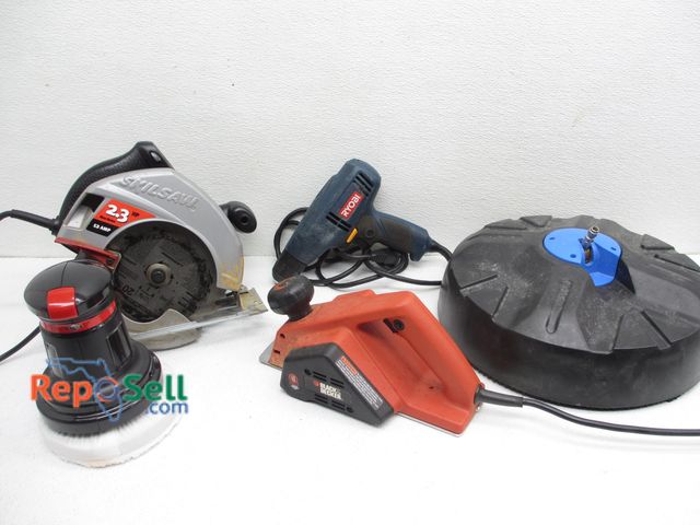 Lot 31-7106 - Corded Tool Lot: Planer, Buffer, Circ Saw, Drill, etc.