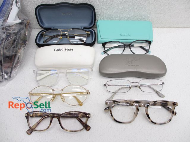 Lot 31-7599 - Approx (130) RX Glasses: Some Name Brand - Calvin Klein, Loft, Ray Ban, etc.