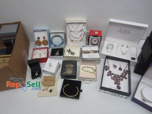 Lot 31-6384 - New Jewelry in Boxes - Necklaces, Bracelets, (3) Ralph Lauren Watches, etc.