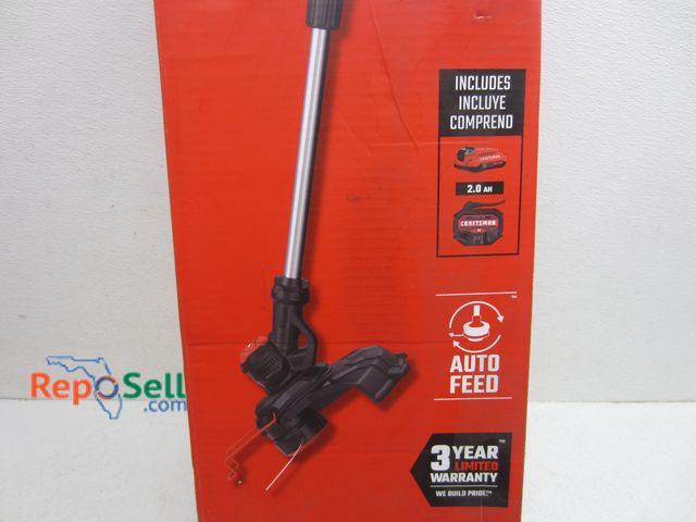 Lot 31-7216 - Craftsman 13" String Trimmer/Edger w/Battery &amp; Charger #CMCST900D1 - Some Box Damage