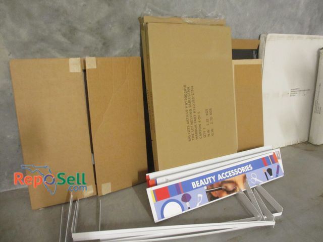 Lot 31-3079 - Misc Store Supplies: Ceiling Light Panels, Sale Signs, Box 1 &amp; 2 of 2, etc.