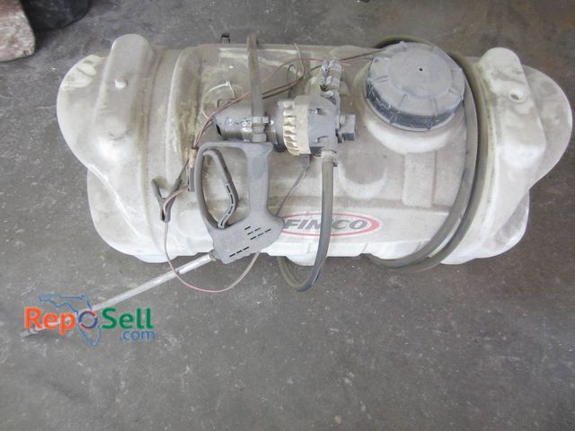 Lot 31-1366 - Fimco Poly Tank Sprayer Featuring An Integral Handheld Spray Gun With Metal Wand, Rubber Hoses, And ...