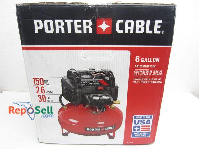 Lot 31-2134 - Porter Cable 6GA 150Psi Air Compressor #C2002