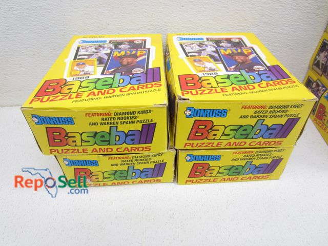 Lot 31-8047 - (4) 1989 Donruss Wax Boxes- (36) Unopened Packs in each