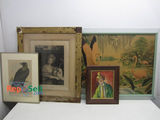 Lot 31-5306 - (4) Framed Various Art:  Louis, Sibilla Cumana, etc. Largest 32" x 26