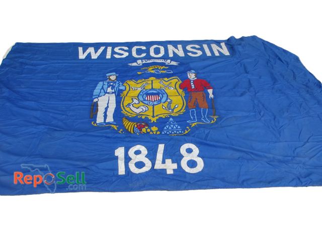Lot 31-1358 - Wisconsin State Flag 12' x 89"