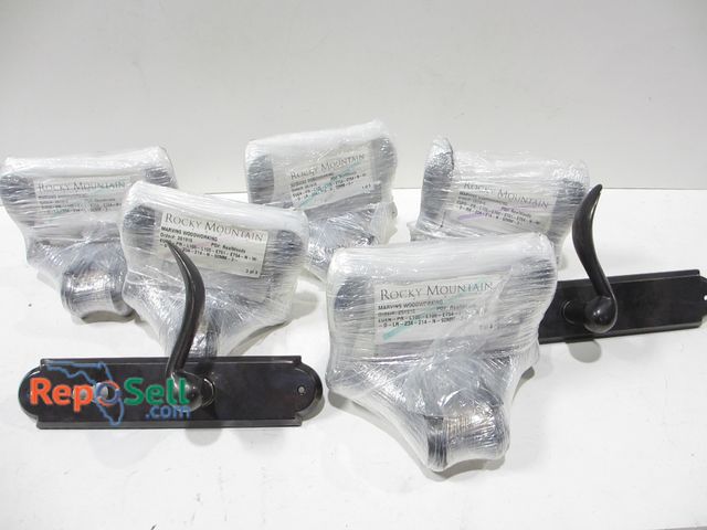 Lot 31-8144 - Lot of (5) Rocky Mountain Door Handles and (2) Door Handles