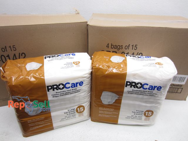 Lot 31-3381 - (120) Procare XL Adult Briefs XL CRB014 - (2) Cases