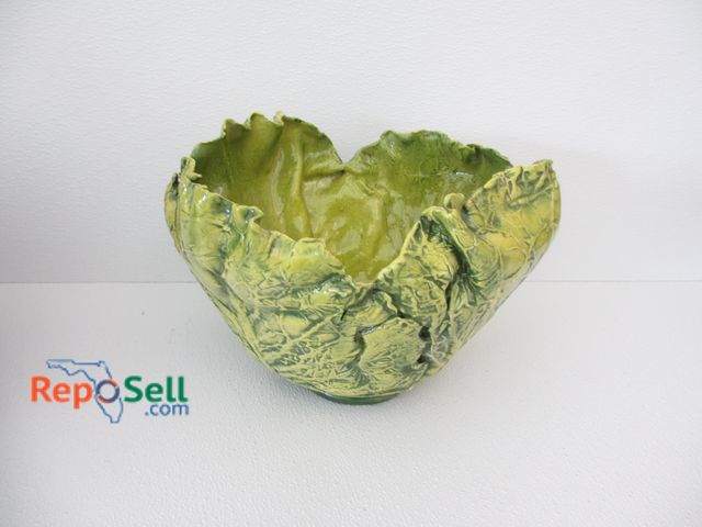 Lot 31-1452 - Ceramic Cabbage Bowl, Stamped Kodd, 11" H