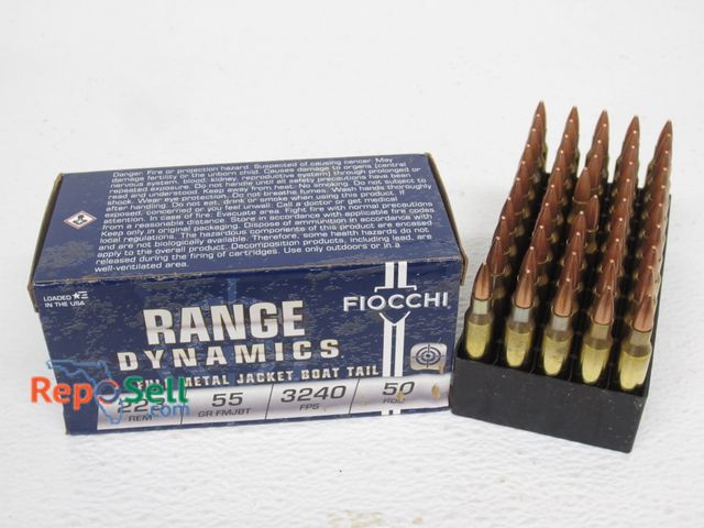 Lot 31-5424 - (50) Rnds Fiocchi 223Rem 55gr Ammo