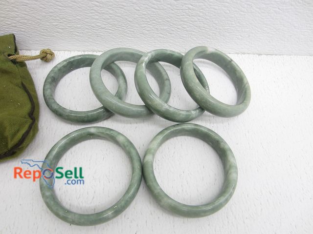 Lot 31-2501 - (6) Stone Bracelets