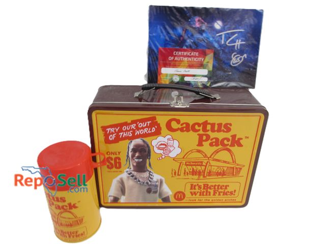 Lot 31-1093 - Limited Edition Travis Scott McDonalds Cactus Pack; Lunchbox w/ Thermos &amp; COA
