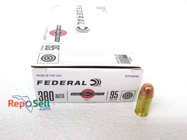 Lot 31-1424 - (50) Rounds of .380 Auto 95gr FMJ