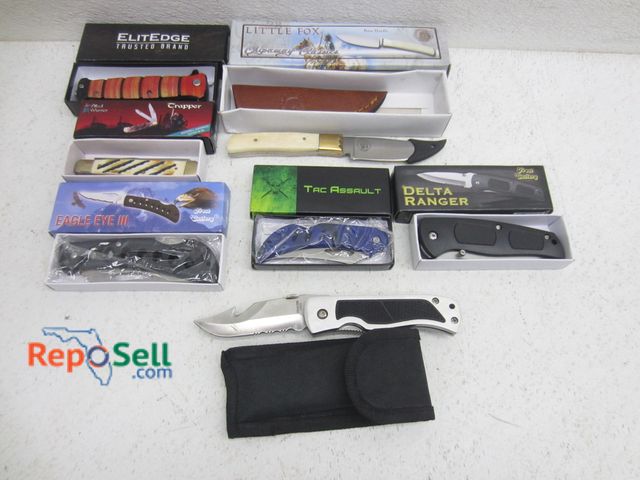 Lot 31-9423 - (7) Knives, pocket &amp; fixed-blade, appear new