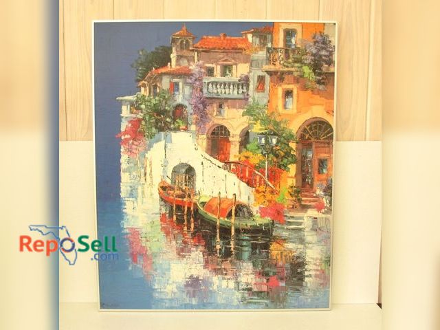Lot 31-1083 - Signed Framed Stretched Art