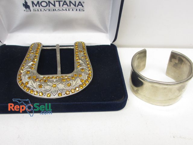 Lot 31-6008 - Belt Buckle and Cuff Bracelet