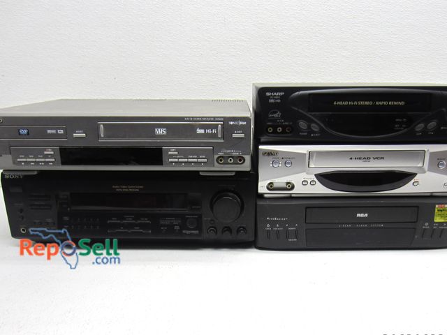 Lot 31-5192 - Stereo Equip Lot: Sony, Sharp, Go Video, etc. All Power On