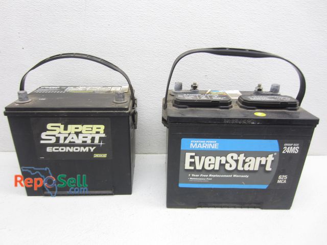 Lot 31-2378 - (2) Batteries: Ever Start Marine 24MS &amp; Super Start Economy