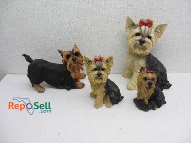 Lot 31-9356 - (4) Acrylic Dog Figures