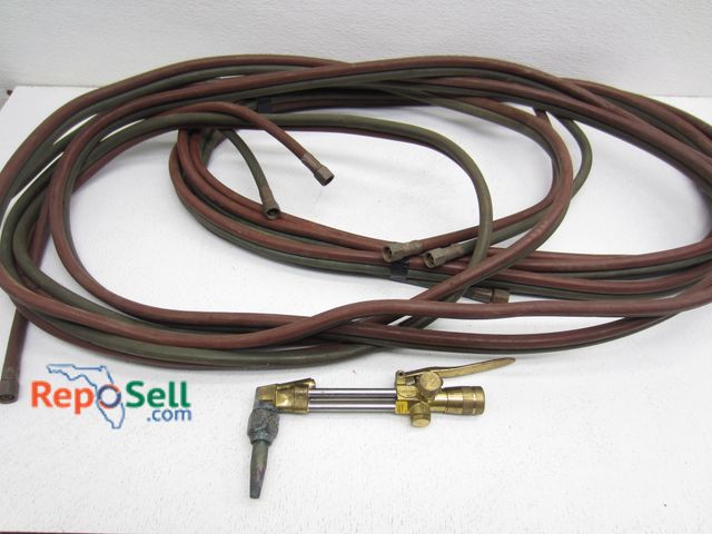 Lot 31-6058 - (2) Oxy Acetylene Hose sets and Harris 71-3 Torch