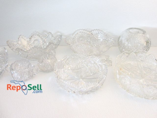Lot 31-1381 - (7) Etched Glass Serving Dishes