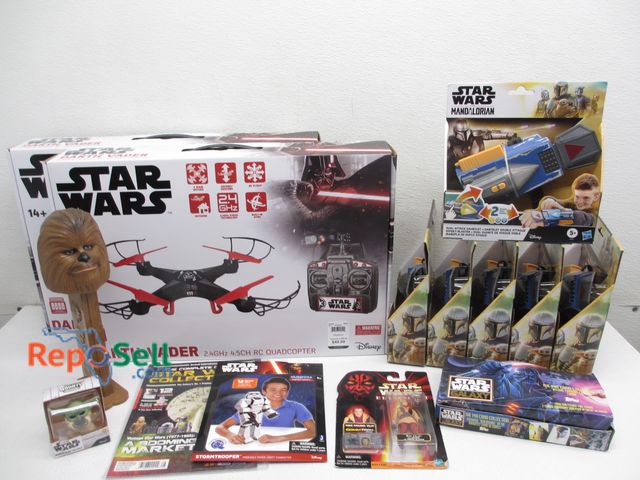 Lot 31-7595 - Star Wars Toys &amp; Collectibles: (6) Dual Attack Gauntlets, (2) Darth Vader RC Quadcopters, Giant ...