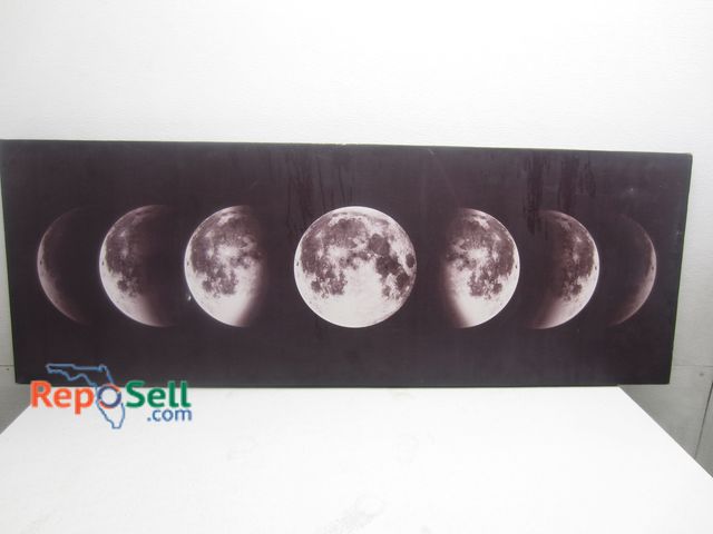 Lot 31-7061 - Stretched Moon Print Art, 35x20"