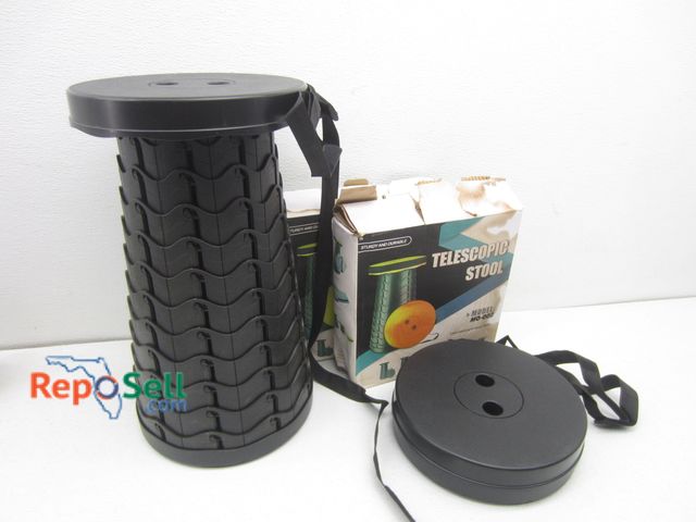 Lot 31-8219 - (2) Telescopic Stools w/Strap - New