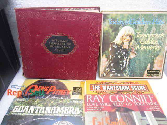 Lot 31-3446 - (17) Vintage LP Box Sets, Approx (50) Records: Todays Golden Hits, Lawrence Walk, Moody Music etc