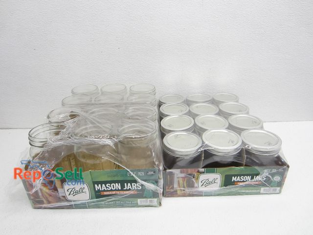 Lot 31-2228 - (2) 12 Packs of Mason Jars (24 total); 12 w/ Lids