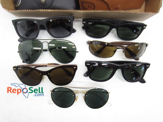 Lot 31-7461 - (7) Ray Ban Sunglasses w/Cases - Consignor States "Ray Ban"