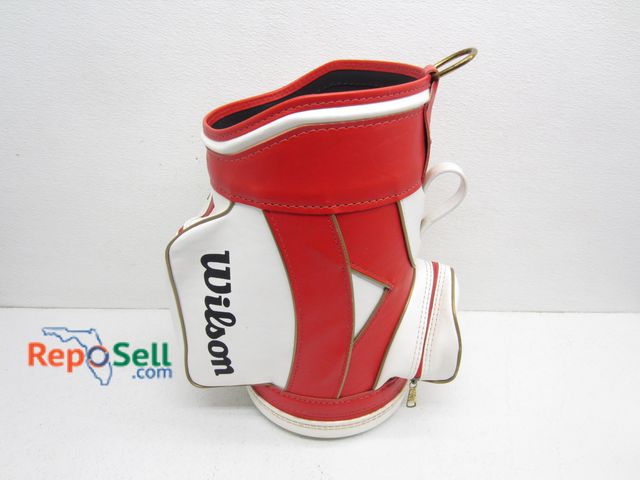 Lot 31-1174 - Small Wilson Golf Bag 17"H, (48) Assorted Balls and Tees